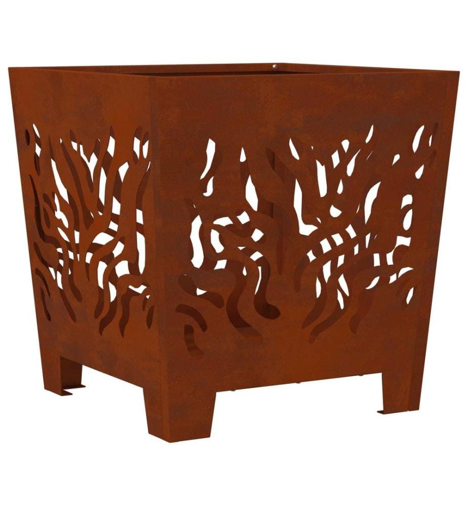Feuerstelle Braun 40 x 40 x 40 cm Stahl