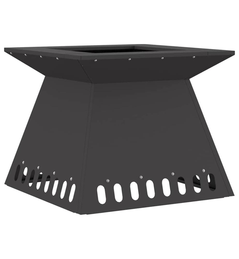 Feuerstelle Schwarz 48 x 48 x 40 cm Stahl