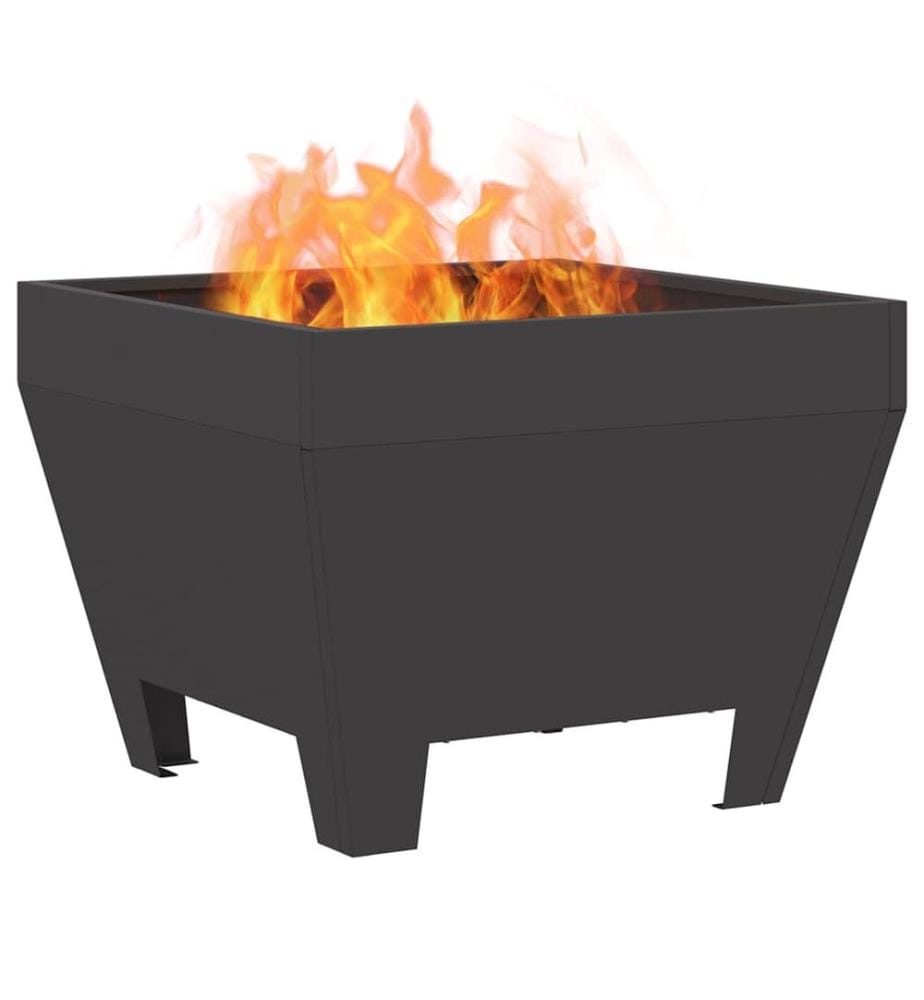 Feuerstelle Schwarz 50 x 50 x 38 cm Stahl