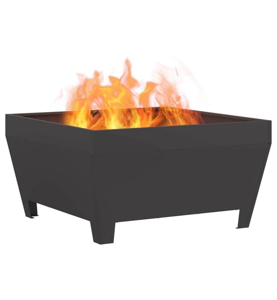Feuerstelle Schwarz 80 x 80 x 43 cm Stahl