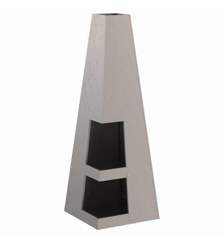 Feuerstelle Braun 35 x 35 x 100 cm Wetterstahl