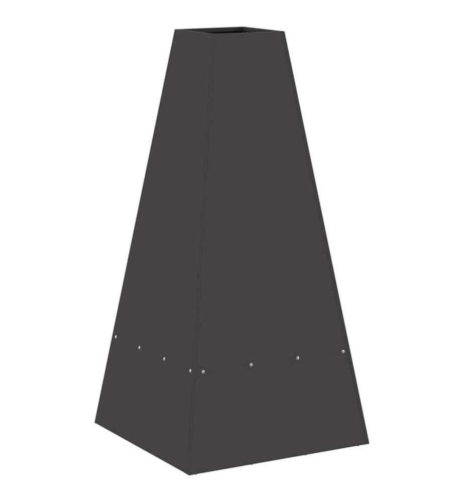 Braise Noir 50 x 50 x 100 cm Acier
