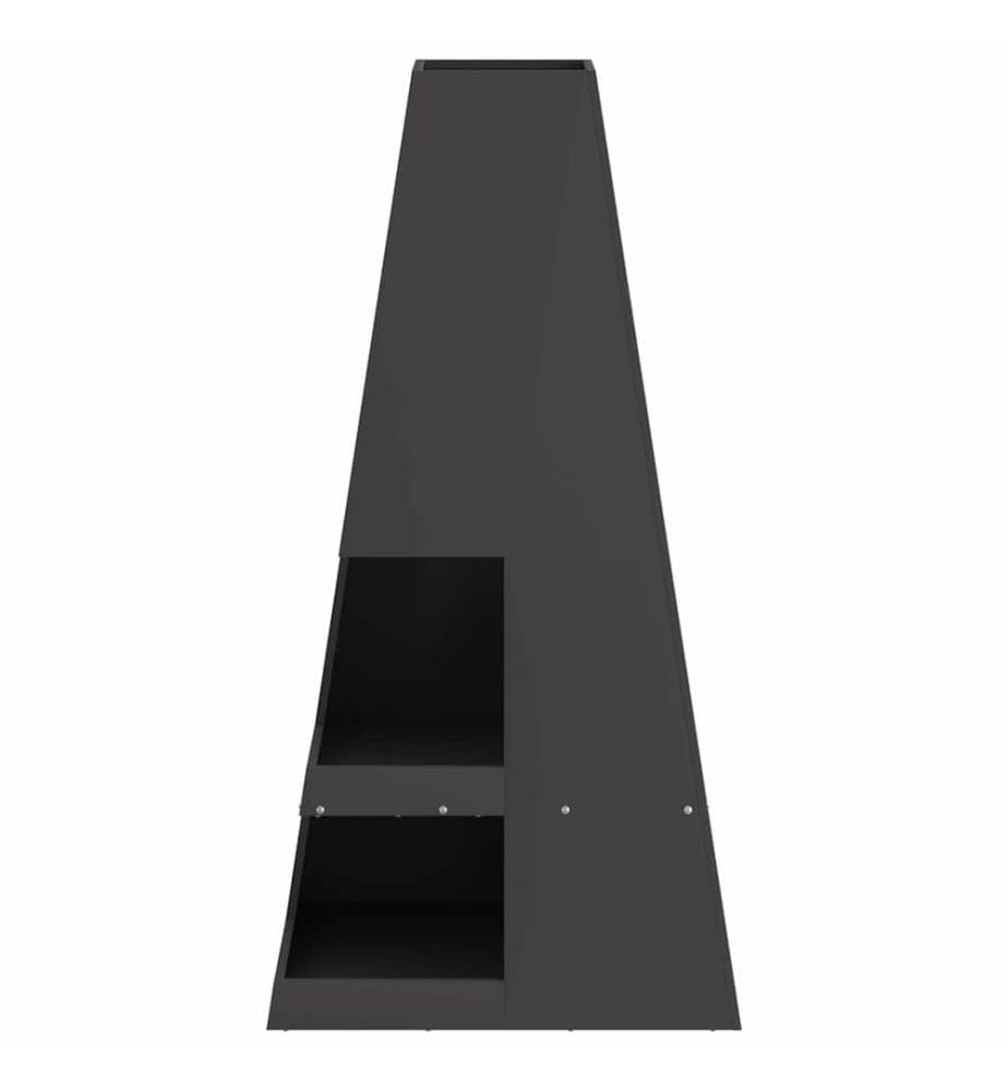 Braise Noir 50 x 50 x 100 cm Acier