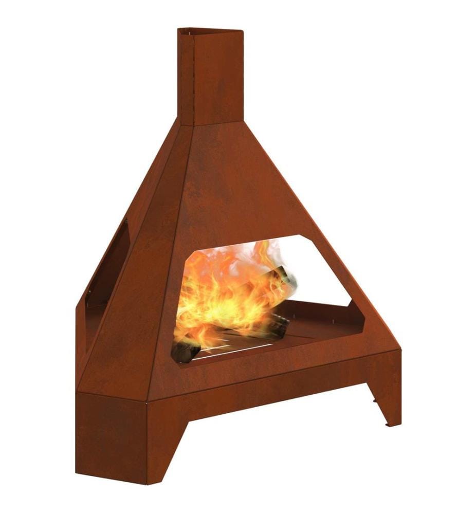 Feuerstelle Braun 50 x 43 x 52 cm Wetterfeststahl