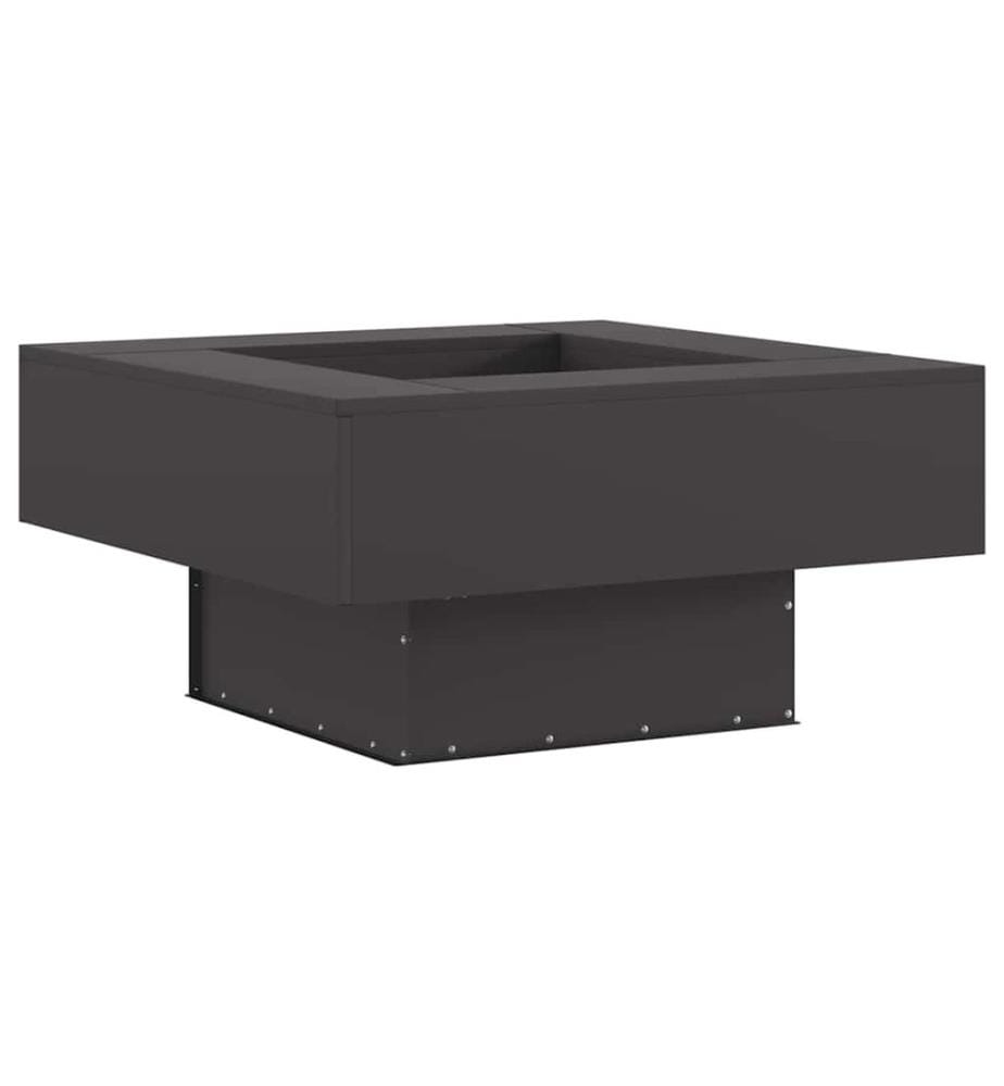 Feuerstelle Schwarz 80 x 80 x 40 cm Stahl