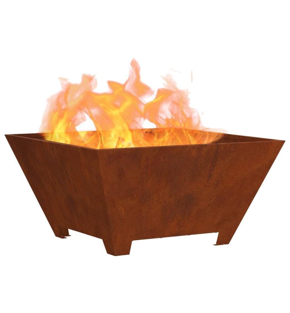 Braise Marron 60 x 60 x 30 cm Acier Corten