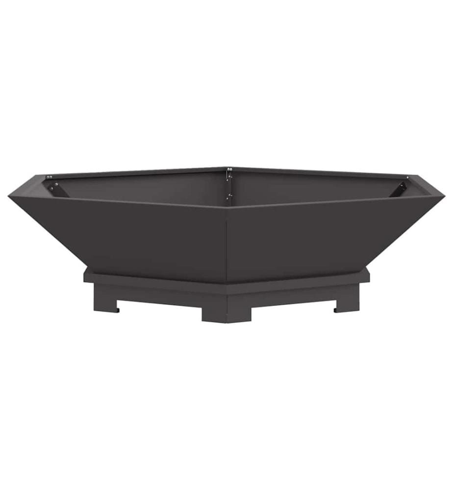 Foyer de cheminée Noir 100 x 100 x 28 cm Acier