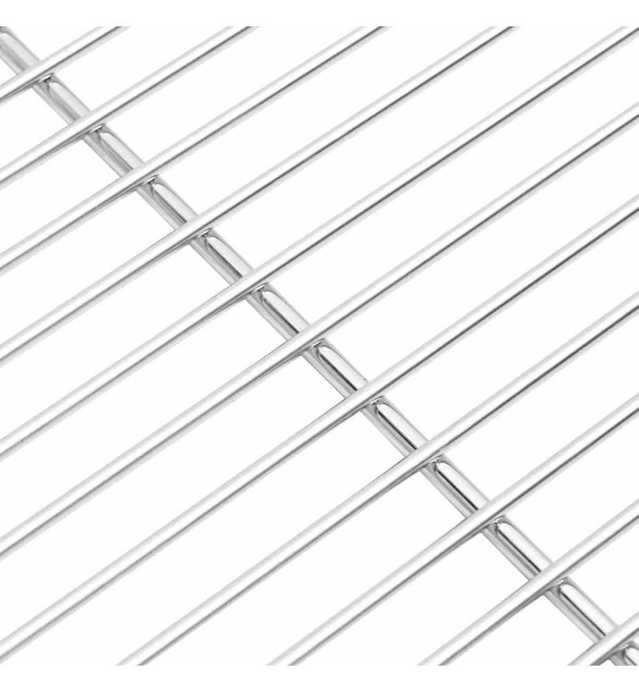 Grillrost Silber 45 x 40 cm Edelstahl