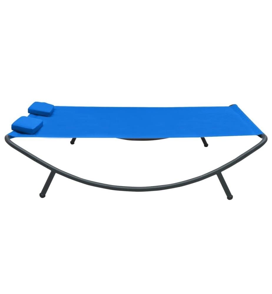 Sonnenliege Stoff Blau