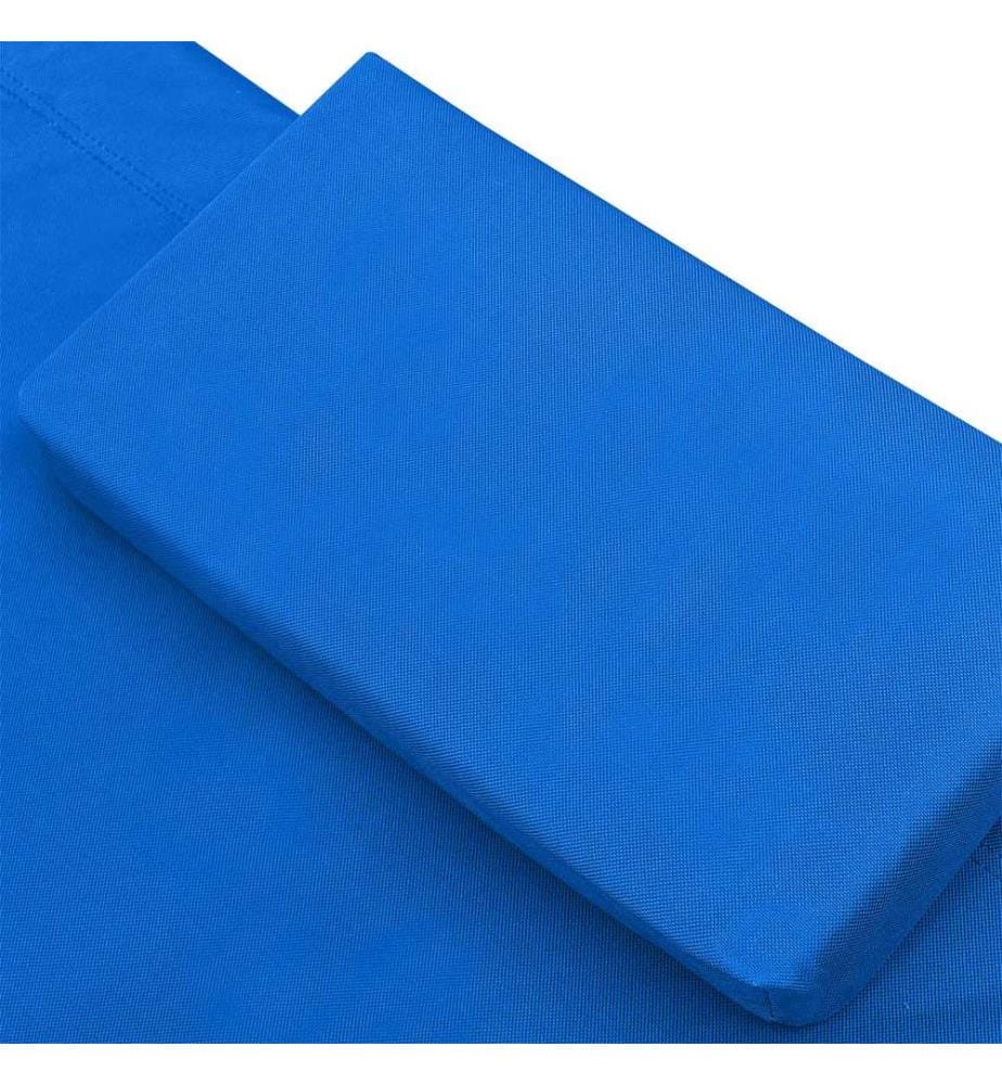 Sonnenliege Stoff Blau
