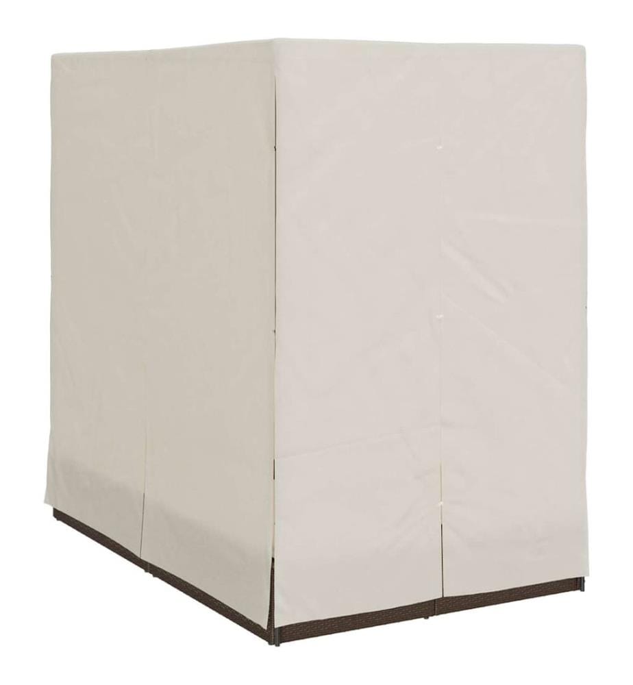 Transat double Blanc chaud 205 x 129 x 200 cm polyrotin