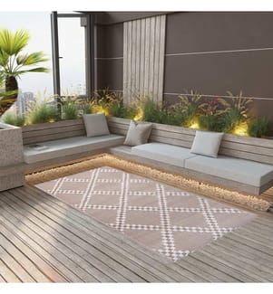 Outdoor-Teppich ARAKIL Braun 80x150 cm PP