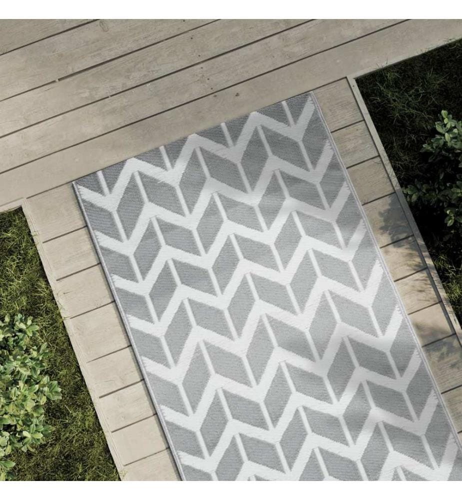 Outdoor-Teppich ARAKIL Grau 80x250 cm PP