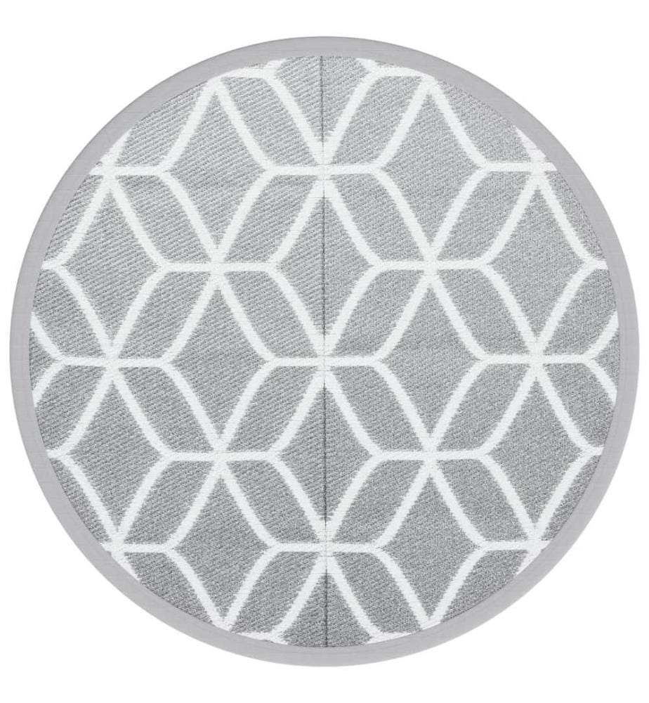 Outdoor-Teppich ARAKIL Grau Ø160 cm PP