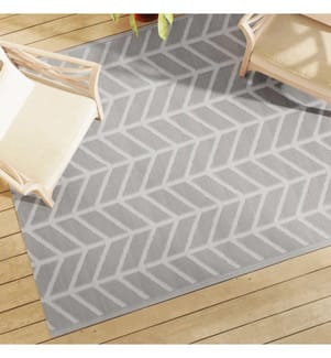 Outdoor-Teppich ARAKIL Grau 160x230 cm PP