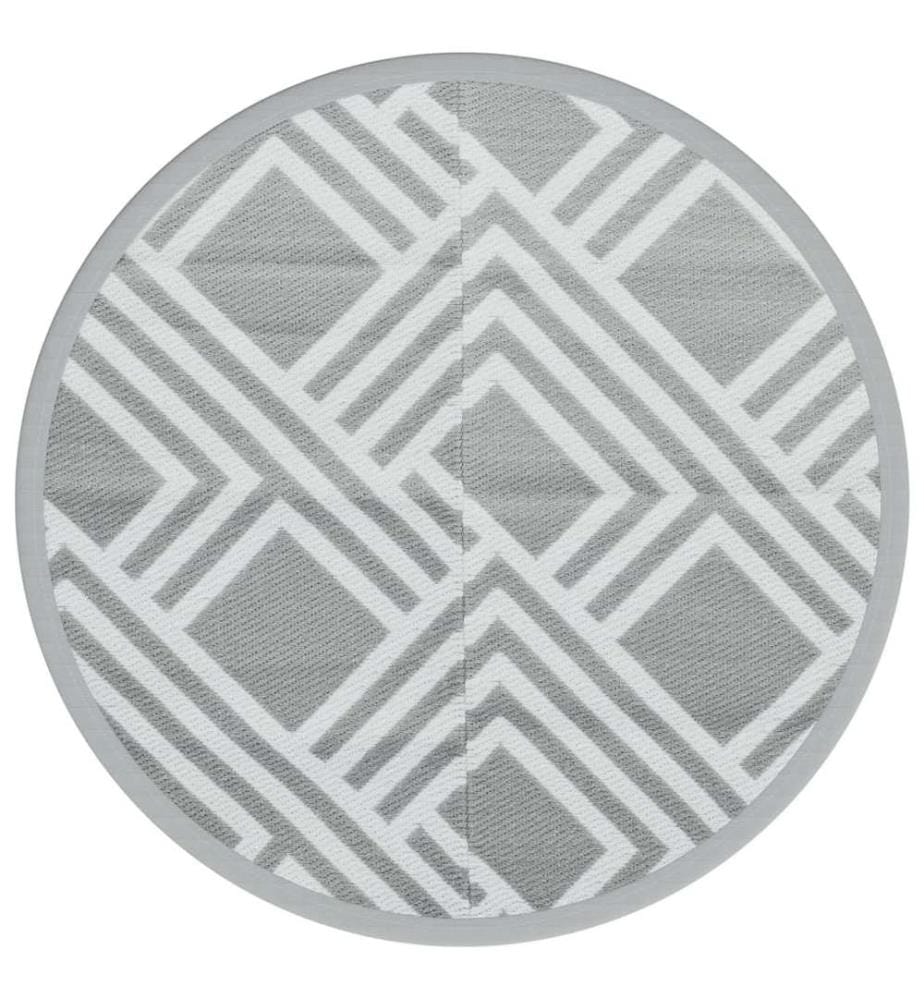 Outdoor-Teppich ARAKIL Grau Ø160 cm PP