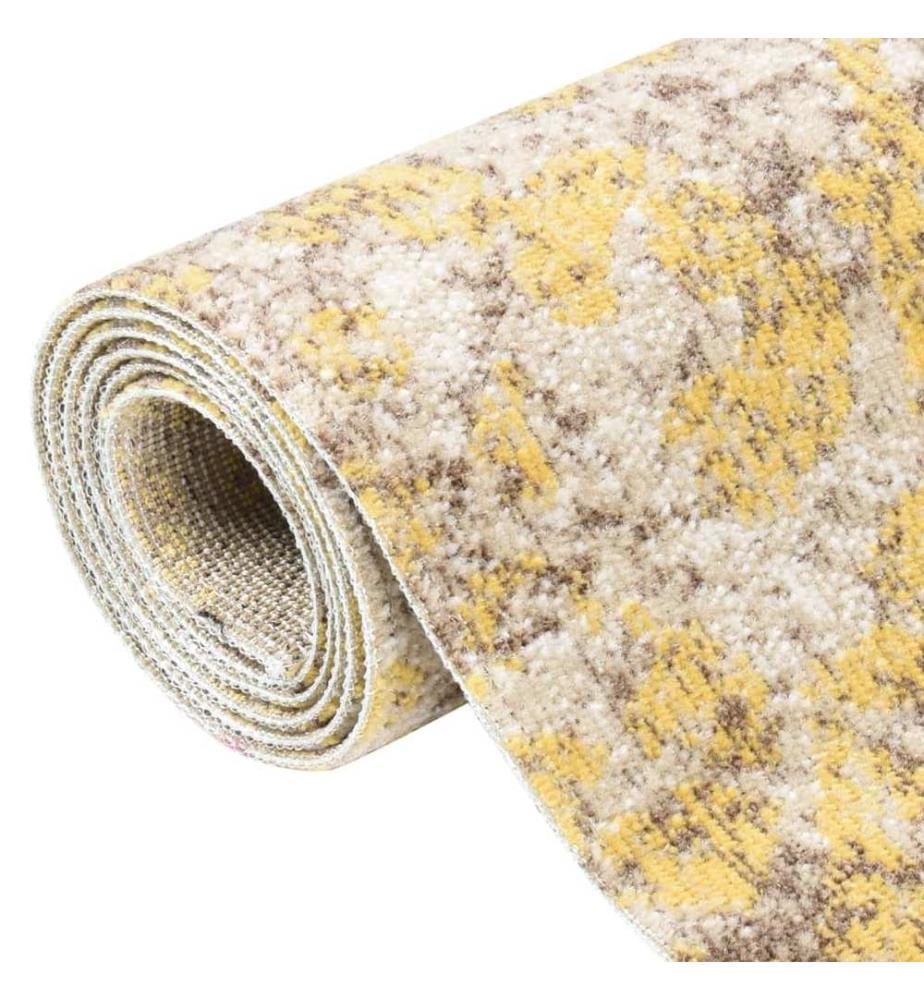 Outdoor-Teppich Flachgewebe 100x200 cm Gelb