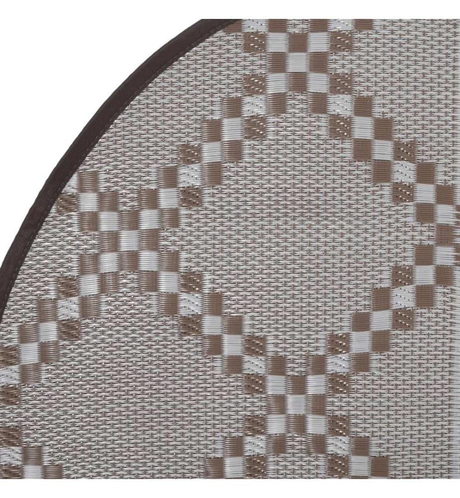 Outdoor-Teppich ARAKIL Braun Ø120 cm PP