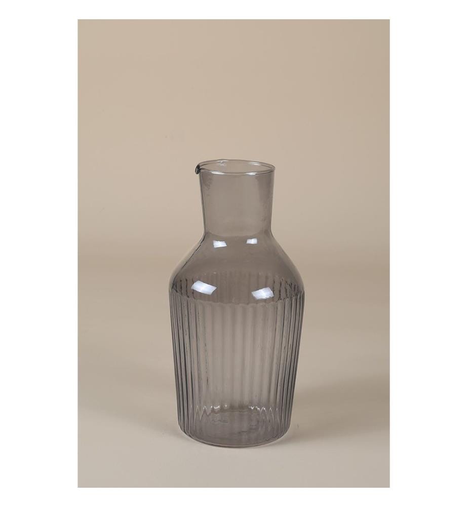 Glasflasche, Rauchfarben, 100 % GLAS
