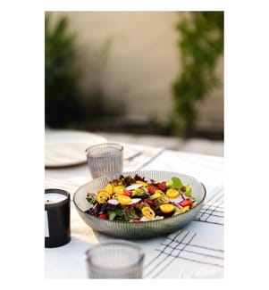 Glas-Salatschüssel-Set, 2-teilig, Rauchfarben, 100 % GLAS