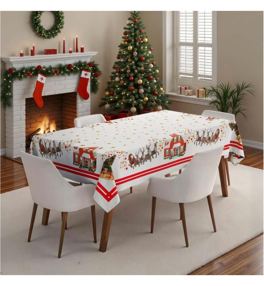 Tablecloth, Multicolor, 100% POLYESTER