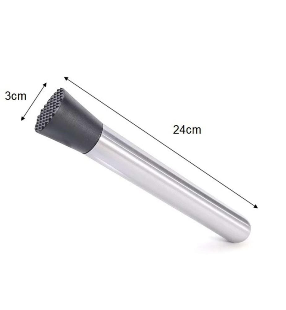 Cocktail Mallet, Silver, 100% STEEL