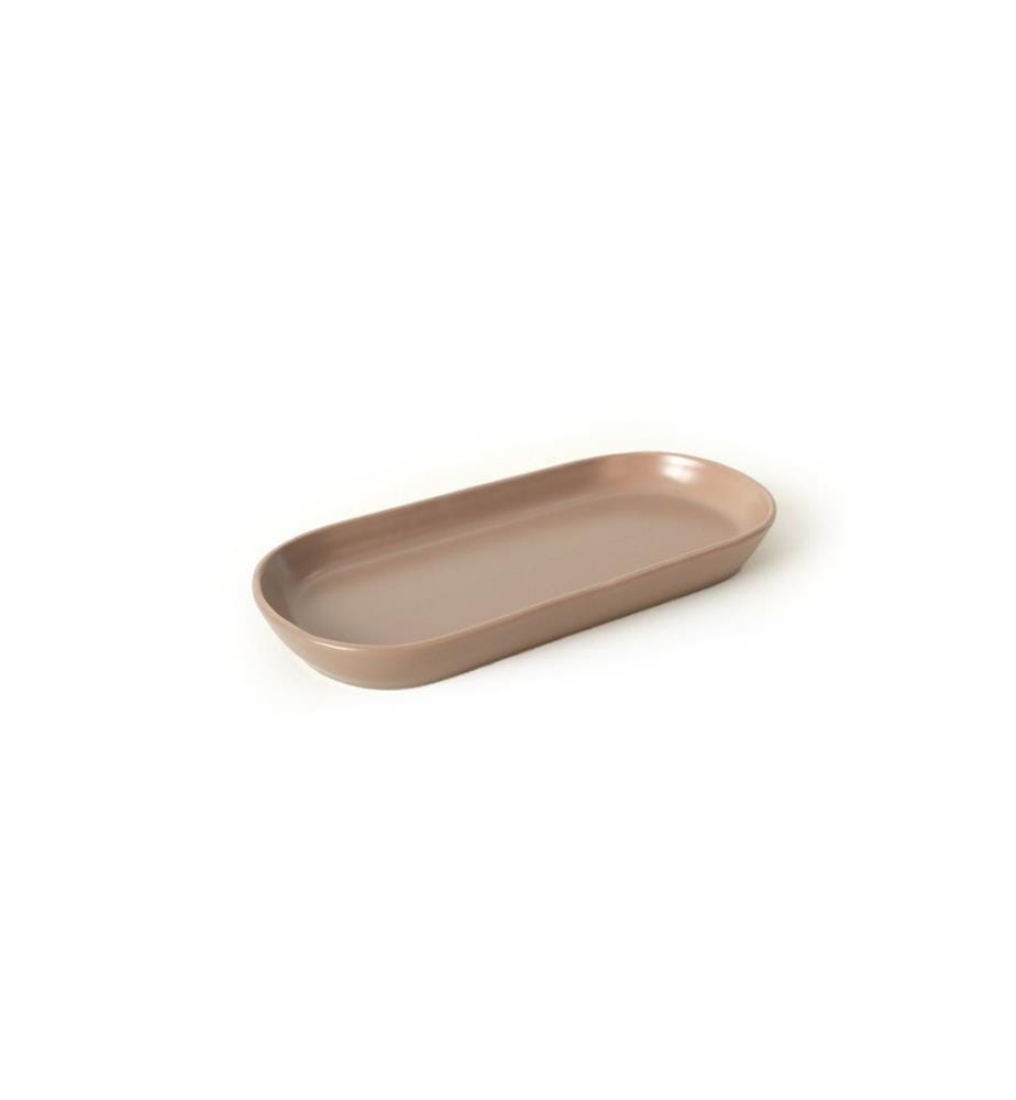 Plattenset, 2-teilig, taupe, 100 % KERAMIK