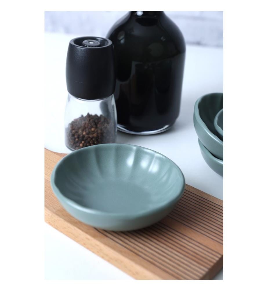 Appetizer Bowl Set, 6 Pieces, Light Green, 100% CERAMIC STONEWARE