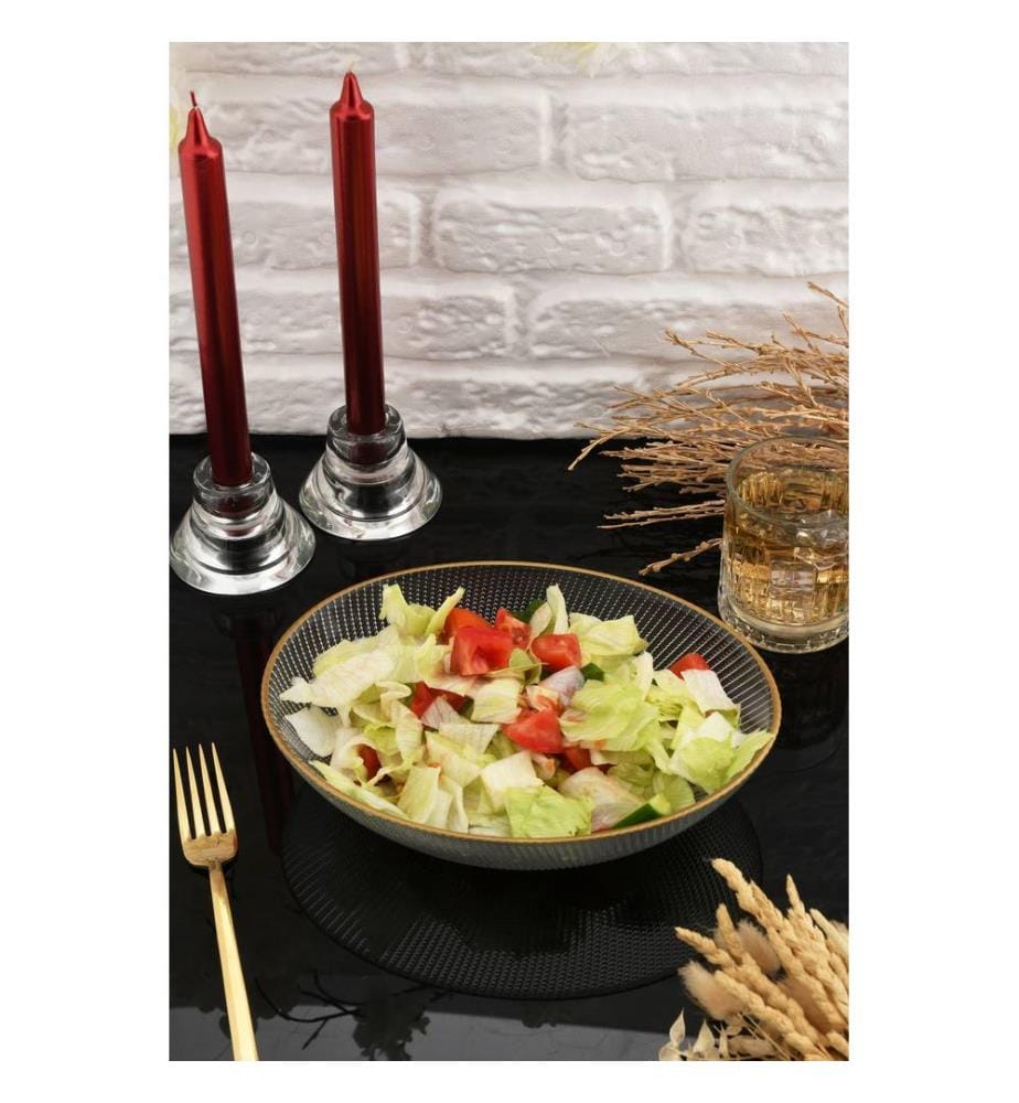 Salatschüssel, transparent, 100 % GLAS
