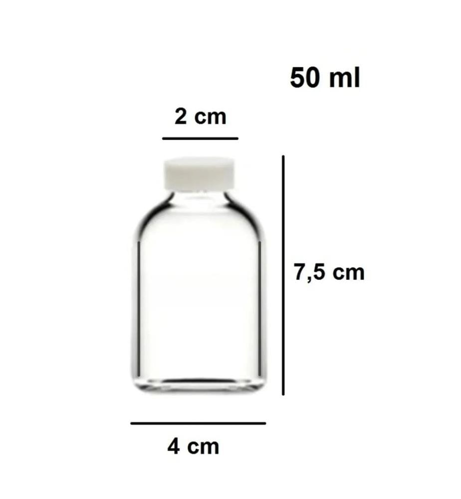 Glasflaschenset, 12 Stück, transparent, weiss, 100 % GLAS