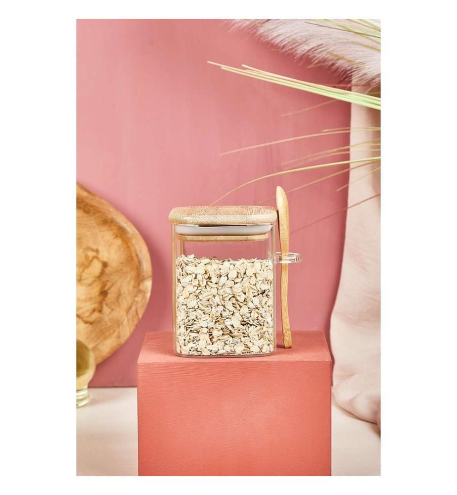 Jar Set, 3 Pieces, Transparent, 100% GLASS