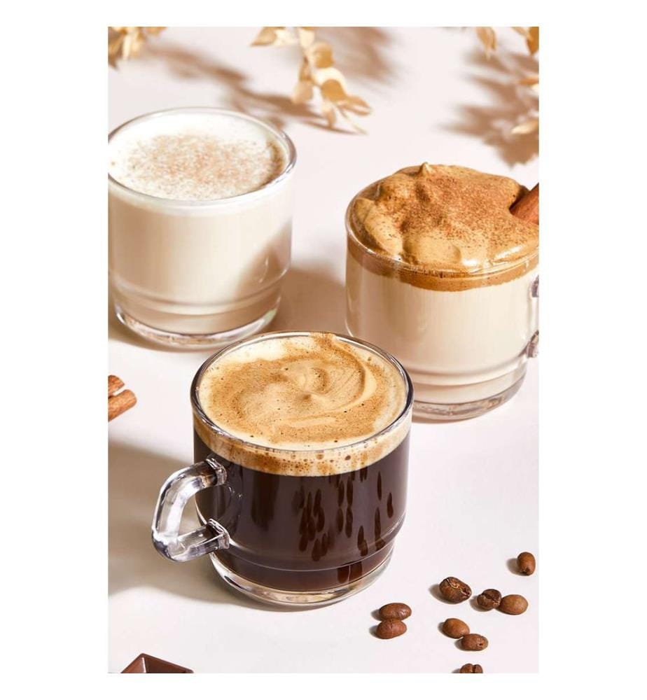 Kaffeetassen-Set, 6 Stück, transparent, 100 % GLAS