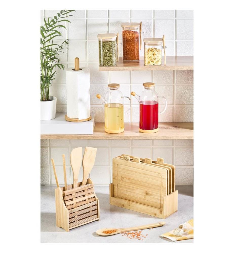 Kitchen Set, 20 Pieces, Wooden, 100% BAMBOO