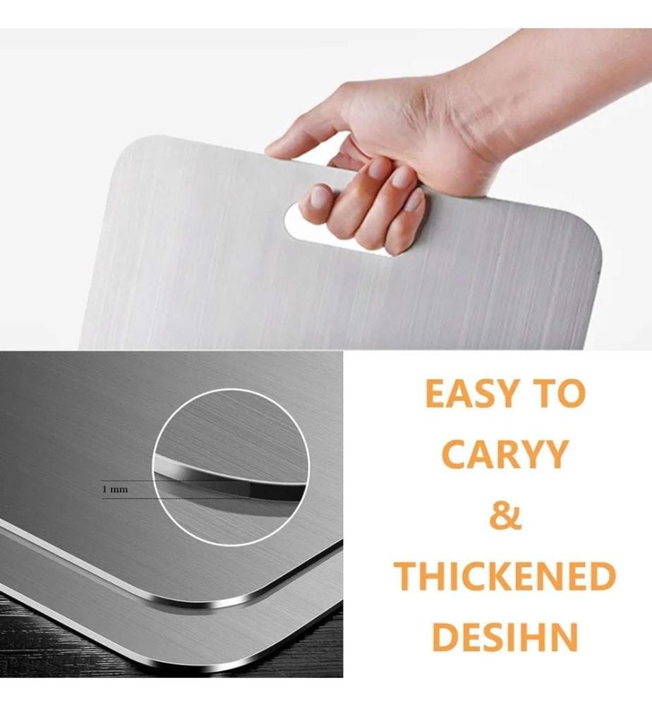 Cutting Board, Silver, 100% STAINLESS STEEL