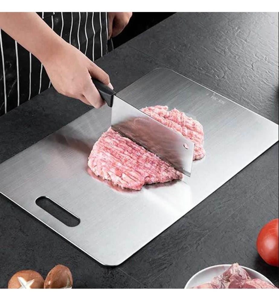 Cutting Board, Silver, 100% STAINLESS STEEL