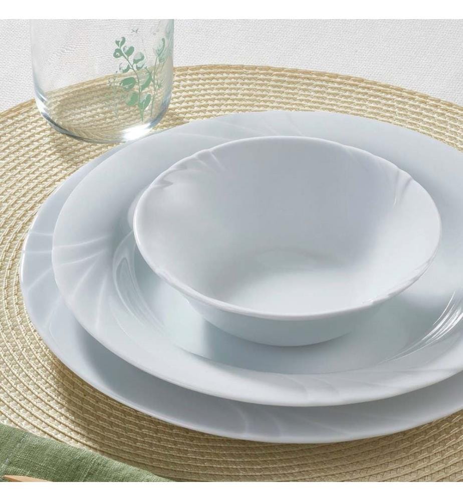 Geschirrset, 18-teilig, weiss, 100 % PORZELLAN