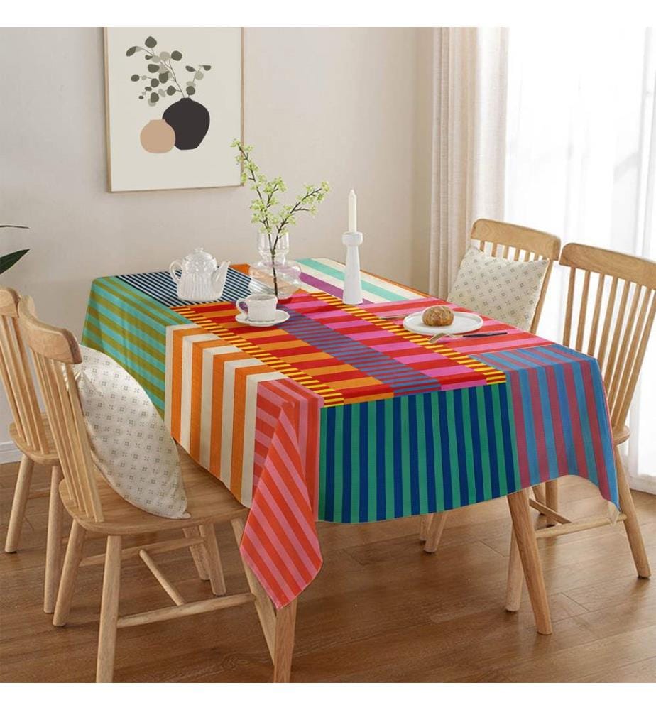 Tischdecke, mehrfarbig, 50 % BAUMWOLLE / 50 % POLYESTER