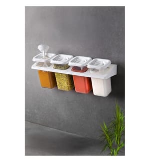 Aufbewahrungsbox-Set, 5-teilig, transparent, 100 % KUNSTSTOFF