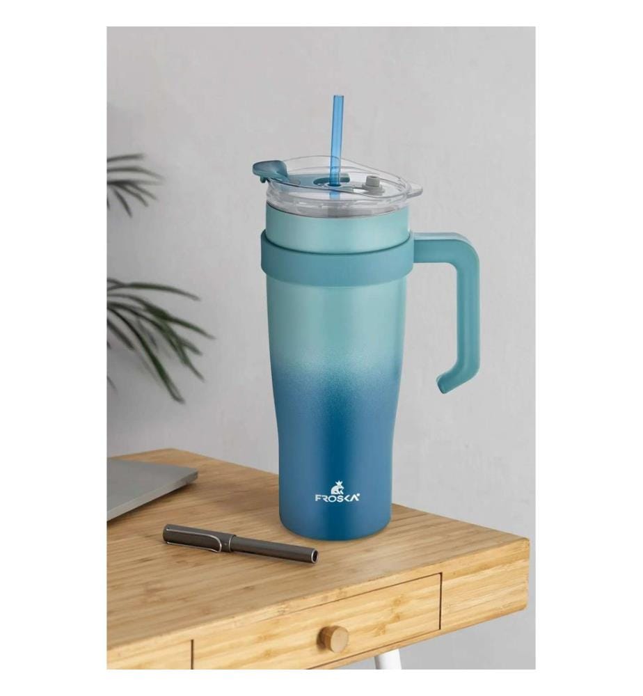 Thermos, Blue, 100% STAINLESS STEEL