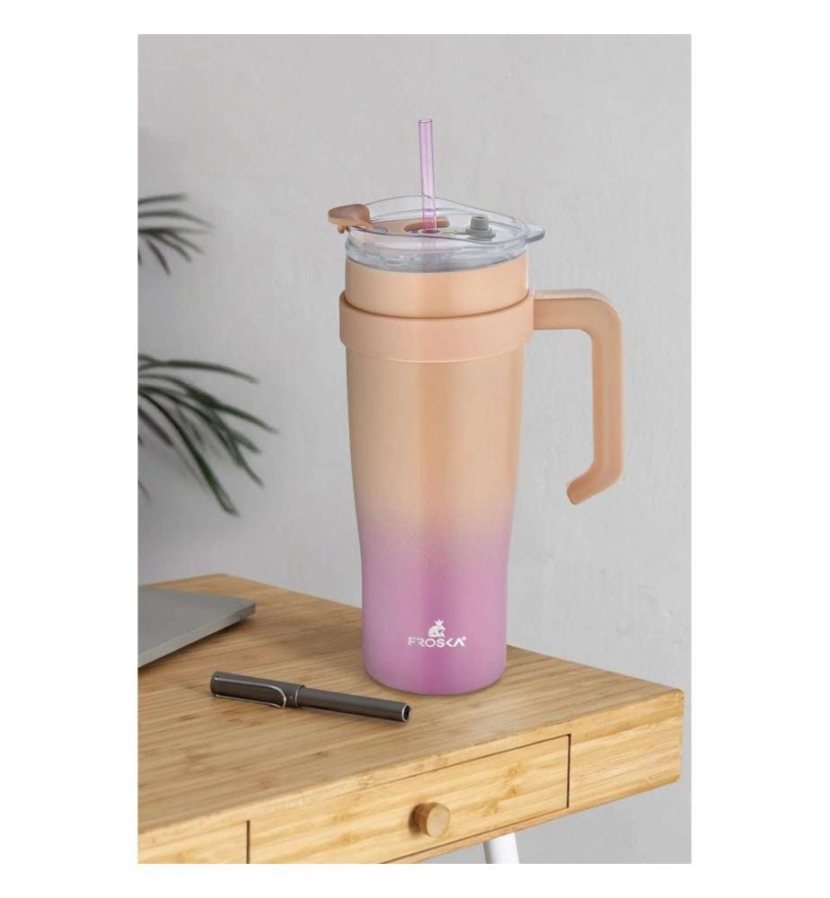 Thermos, Purple, Pink, 100% STAINLESS STEEL
