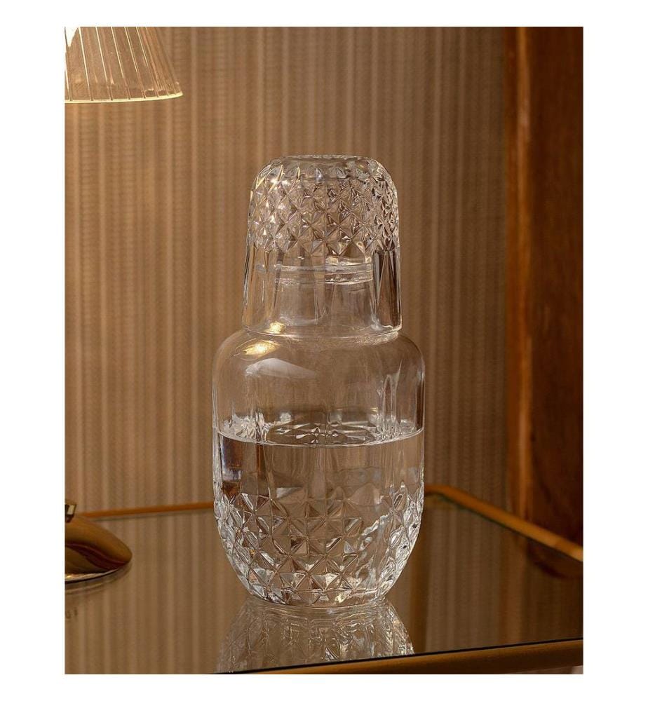 Glasflasche, transparent, 100 % GLAS