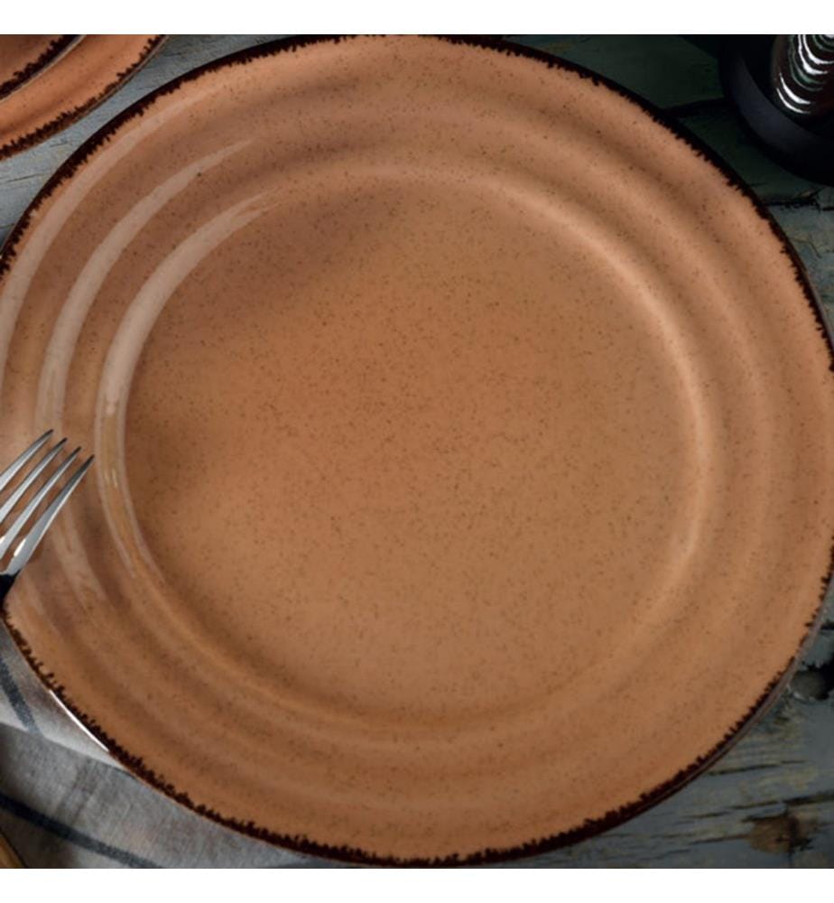 Geschirrset, 24-teilig, Hellrosa, 100 % PORZELLAN