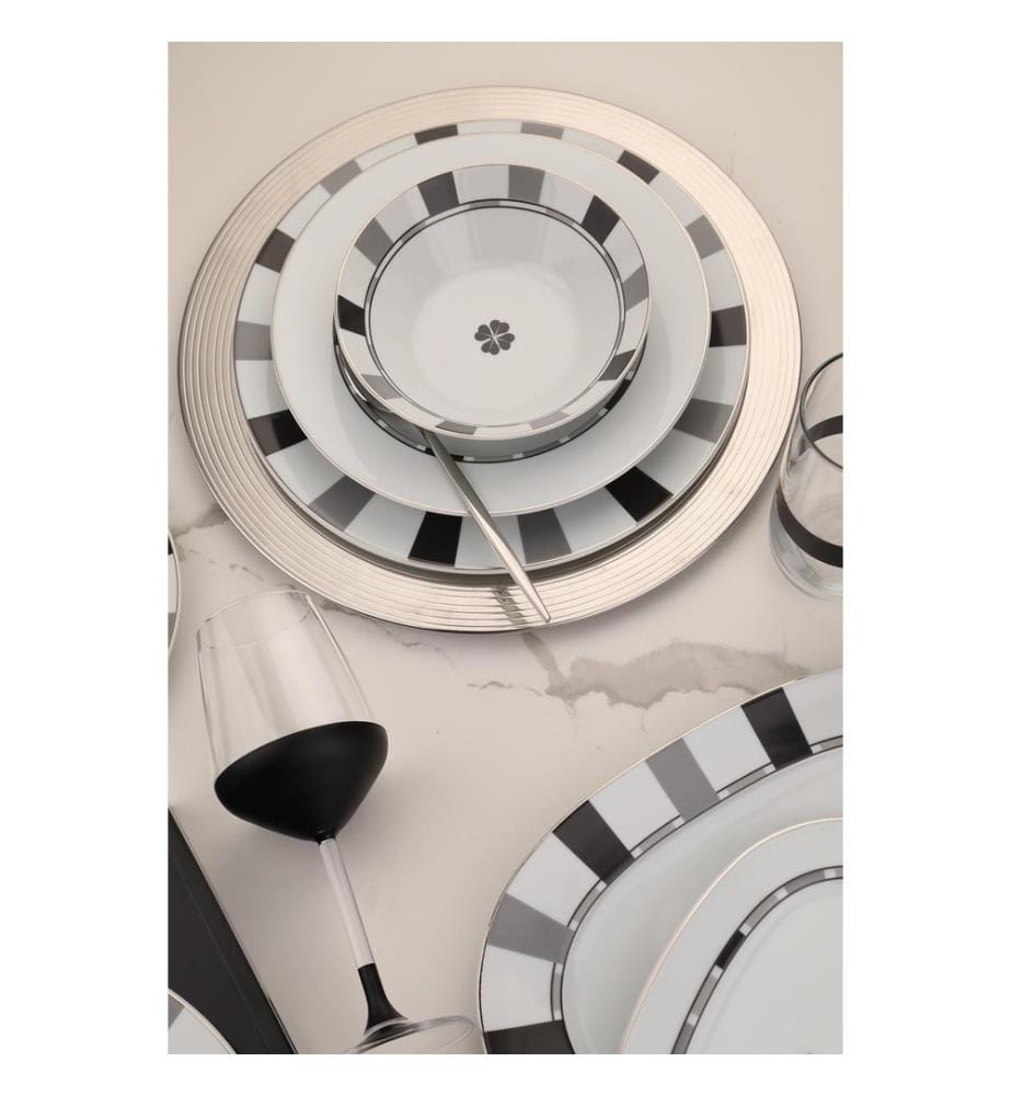 Geschirrset, 27-teilig, mehrfarbig, 100 % PORZELLAN