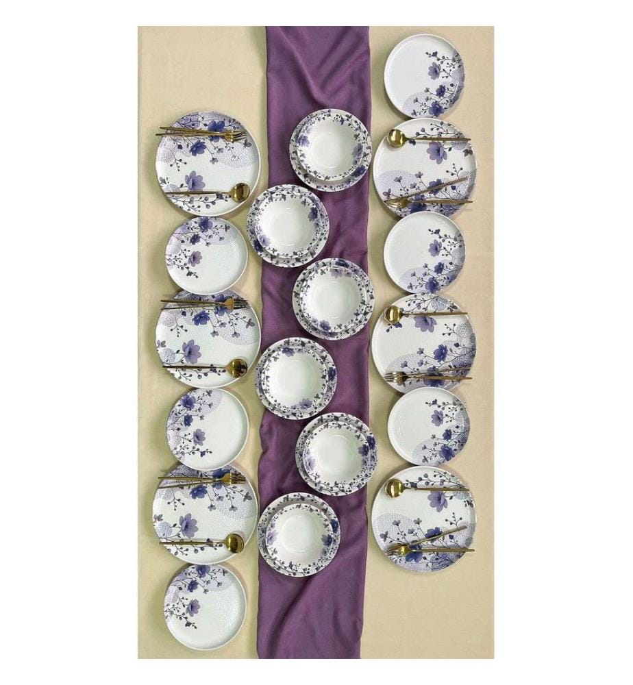 Geschirrset, 24-teilig, mehrfarbig, 100 % KERAMIK