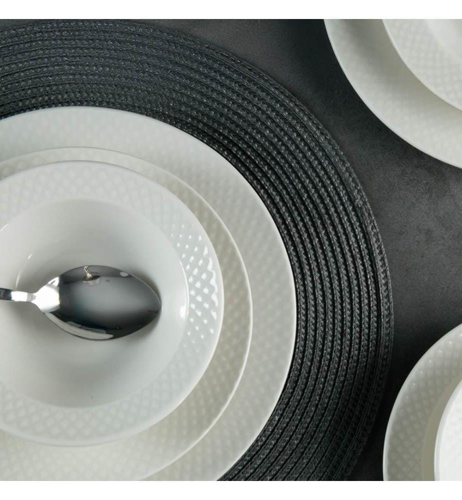 Geschirrset, 24-teilig, weiss, 100 % PORZELLAN