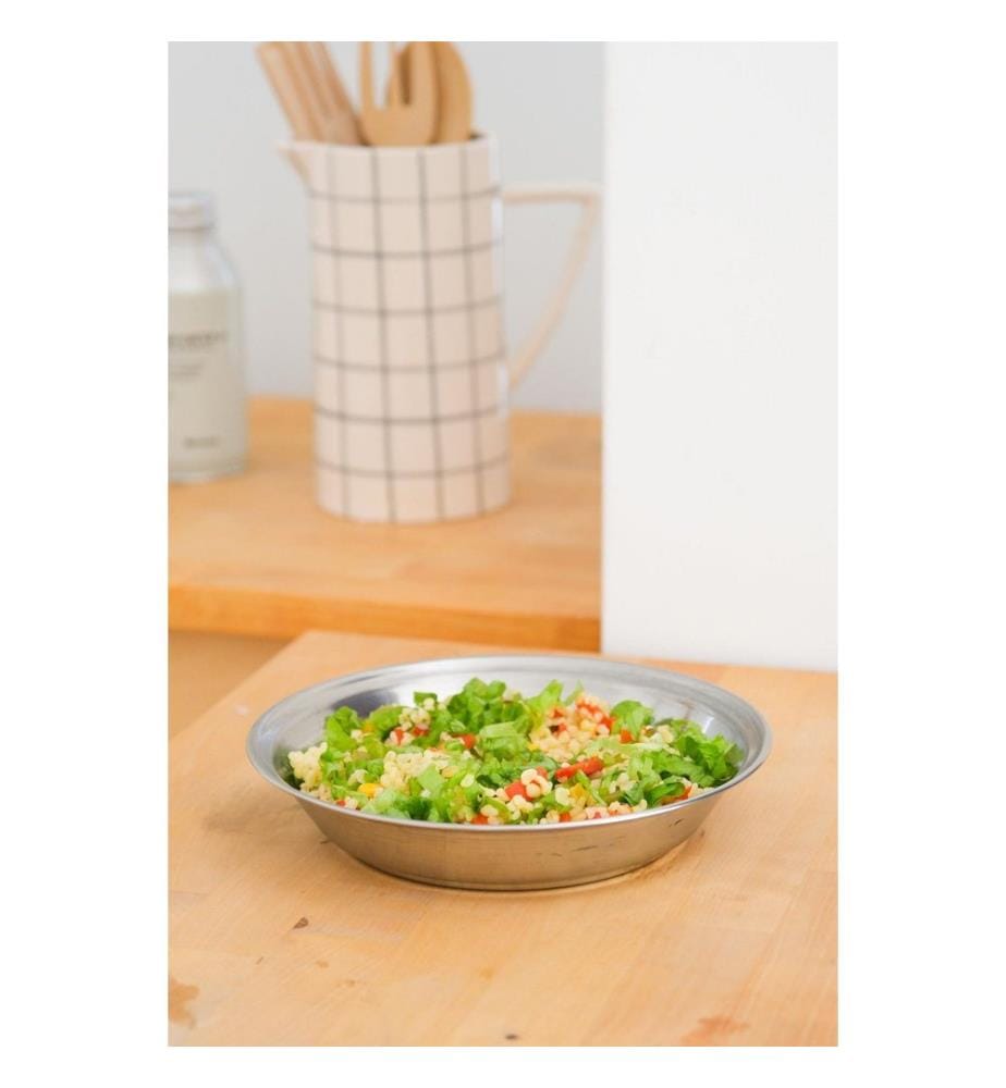 Food Presentation Plate, Silver, 100% STAINLESS STEEL