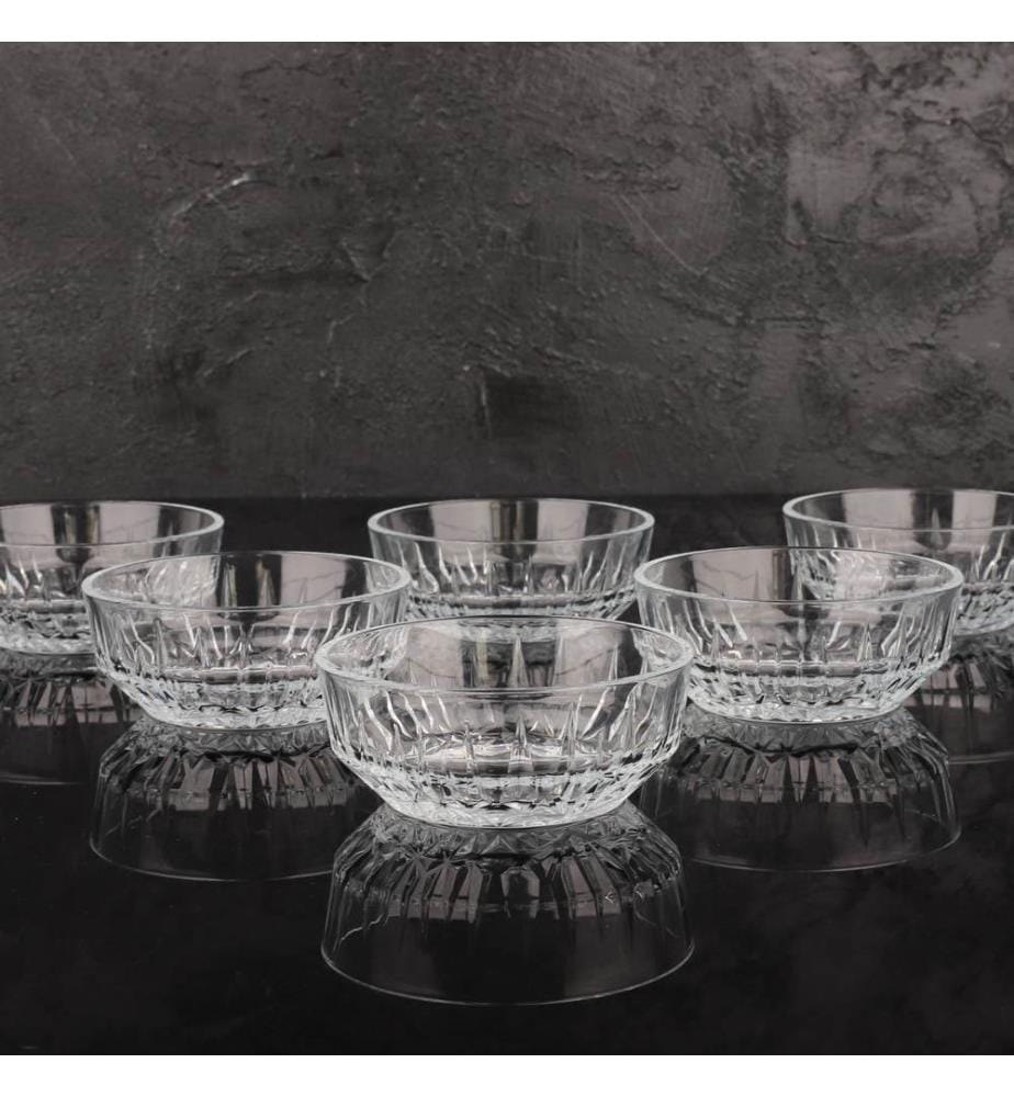 Glasschalen-Set, 6-teilig, transparent, 100 % GLAS