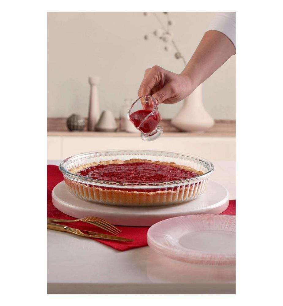 Glasplattenset, 2-teilig, transparent, 100 % BOROSILIKATGLAS