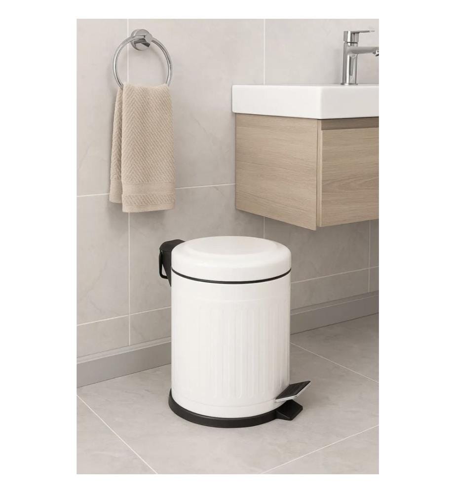Basket, White, 100% Metaml