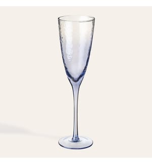Champagnerglas, blau, 100 % Glas